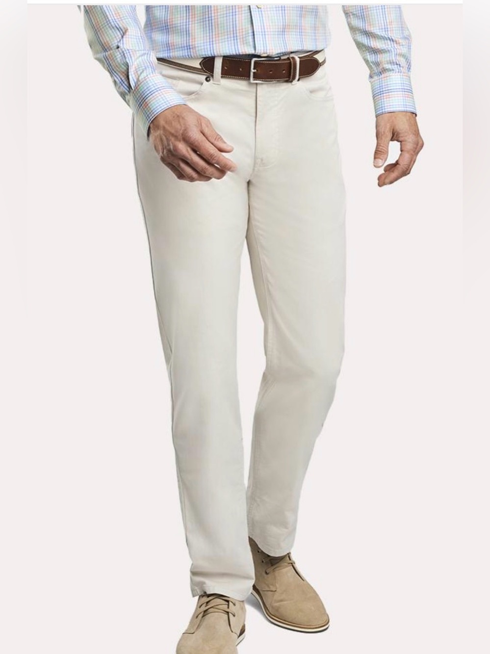 PETER MILLAR SOFT TOUCH TWILL 5-POCKET PANT ME0B47 38x32(It has tiny spots.)